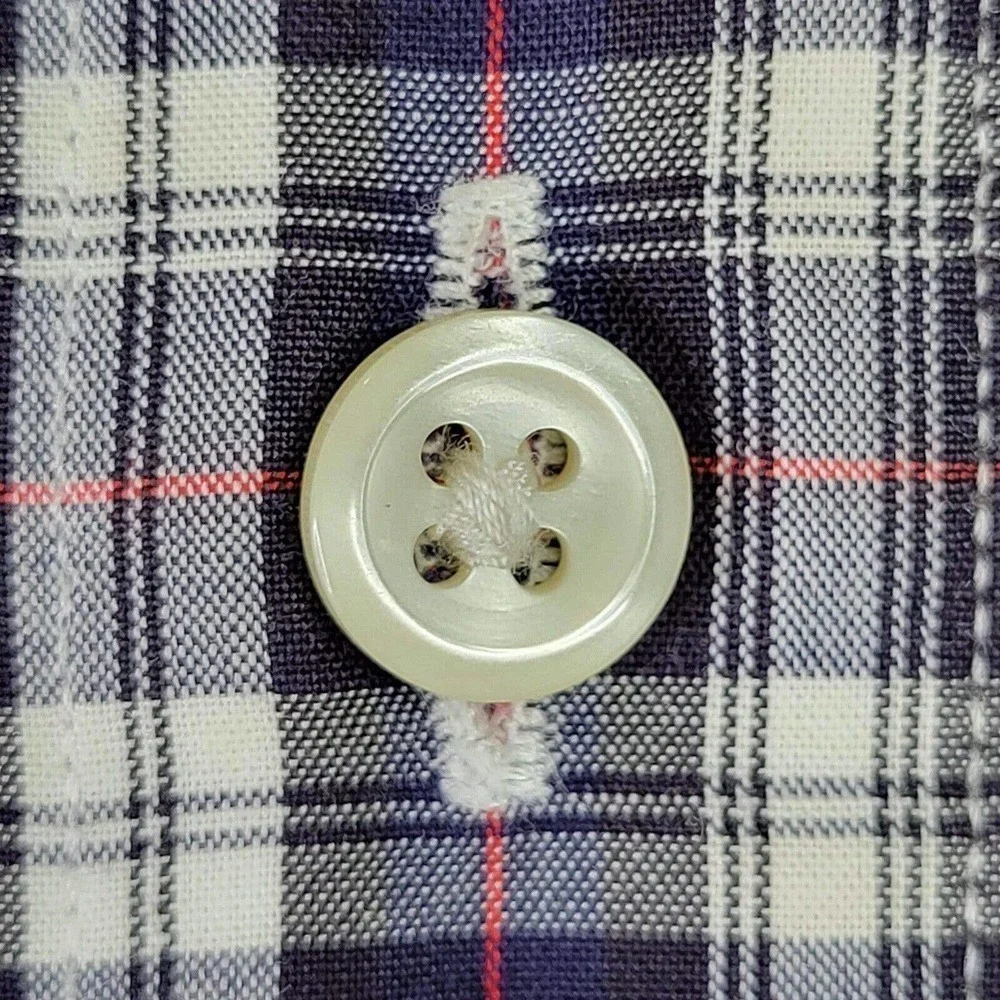 Polo Ralph Lauren Oxford Shirt Men's XXL 18 Plaid Yarmouth Button Down Blue